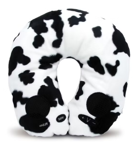 Calf Neck cushion Neck Pillow Airplane-2 Pack Memory Foam Travel Pillow, Soft & Support Travel Neck Pillow for Travelling, Sleeping Rest, Car, Train and Home Use (Grey & Red)