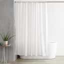 Bathroom Shower Curtain, Water Repellent Fabric with Weighted Hem, Grommets & Hooks, Machine Washable 6x5ft