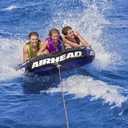 Airhead Slice Towable 2-4 Rider Models, Tube for Boating and Water Sports, Heavy Duty Full Nylon Cover with Zipper, EVA Foam Pads, and Patented Speed Safety Valve for Easy Inflating & Deflating, Standard