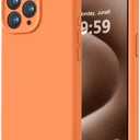 LOVE 3000 Designed for iPhone 15 Pro Max Case, Premium Silicone with [Soft Anti-Scratch Microfiber Lining] Shockproof Protective Phone Case for Men Women Girls 6.7", Bright Orange