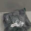 LIFEREVO Pack of 2 Fluffy Faux Rabbit Fur Throw Pillow Covers, Cute Plush Shaggy 18x18 Bubble Cushion Covers Zipper Closure, Home Decorative Furry Fuzzy Pillow Shams for Sofa Couch Bed, Light Grey