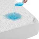 BEDLORE Waterproof Mattress Protector, RV Queen Size Mattress Pad Noiseless with Deep Pocket 6"-18" Depth, Soft Breathable Dirt-Proof Bed Mattress Cover Washable (White)