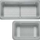 LASSHSWA Collapsible Colander for Kitchen, Over the Sink Strainer Basket for Kitchen, Fruit Pasta Food Strainer Expandable Plastic Colander BPA Free (Gray)