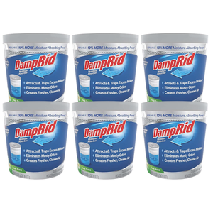 DampRid Refillable Moisture Absorber, 11 oz., 6Pack  Fresh Scent Moisture Absorbers, 10% More Absorbing Power*, Eliminates Musty Odors for Fresher, Cleaner Air