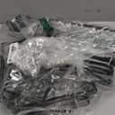 Corner Shower Caddy Tension Pole Adjustable 29124 Inch, 4 Tier Rustproof Shower Organizer Shelf Rack, Quick Installation Bathroom Storage Shower Caddy Corner Pole, Black