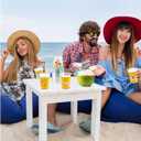 100Pcs Beach Pool Party Decoration Cups, 12 Oz Summer Disposable Cups for Summer Beach Pool Hawaiian Luau Birthday Party Decoration Supplies