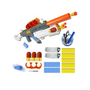 AGM MASTECH Electric Foam Blaster with Grenade Launcher, Dual Mode Automatic & Manual Shooting Game Toy for Teens and Adults 14+ Years Old