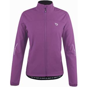 baleaf Women's Cycling Jacket Windproof Thermal Winter Running Cold Weather Gear Waterproof Softshell Warm (X-Large, 01-purple)