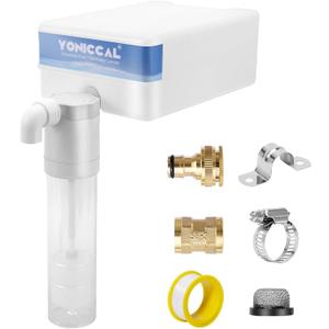 Pool Filler, Pool Water Leveler Auto Fill, Automatic Pool Filler, Auto Fill for Pool, Spa, Pond, Auto Filler Water Level Control, Maintains Water Level Stability (3/4IN Gray with White Box)