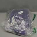 Spandex Purple Chair Sashes 50 Pack, Chair Bands with Buckle Slider for Wedding Party Folding Chairs Decor