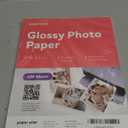 Glossy Photo Paper For Printer 8.5 x 11" - (100 Sheets) - Works with Inkjet Printer, Easy to Use, Premium Picture Paper