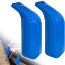 Low Freeboard Boat Fenders, Boat Bumpers for Docking, Portable Bass Boat Fenders for Ski Boat, Bass Boat and Bay Boat, Protect Top Gunwale and Side, Heavy-Duty Vinyl (Blue)