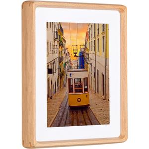 7x9 inch Picture Frames, Display Pictures 5x7 Inch with Mat or 7x9 without Mat, with High Clear Acrylic, Photo Frame for Landscape or Portrait Orientation, Wall-Mount & Tabletop