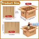 10 Sets Wine Boxes for Moving with Reinforced Cardboard and Handle
