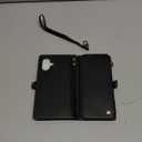 Defencase for iPhone 16 Plus Magnetic Wallet Case Compatible with Magsafe with RFID Blocking Zipper Strap Card Holder for Women Men PU Leather Detachable Case for iPhone 16 Plus (6.7 inches), Black