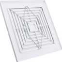 97011723 Bathroom Ventilation Fan Grill (9-1/4 In. W. x 9 In. L) fits for Nutone 670-G, 670-H, 663-G, 671-G, 671-J, 688-G, 688-H, 688-K, 688-J, 689-H, 689-J, 689-K, 696N-R02 -White