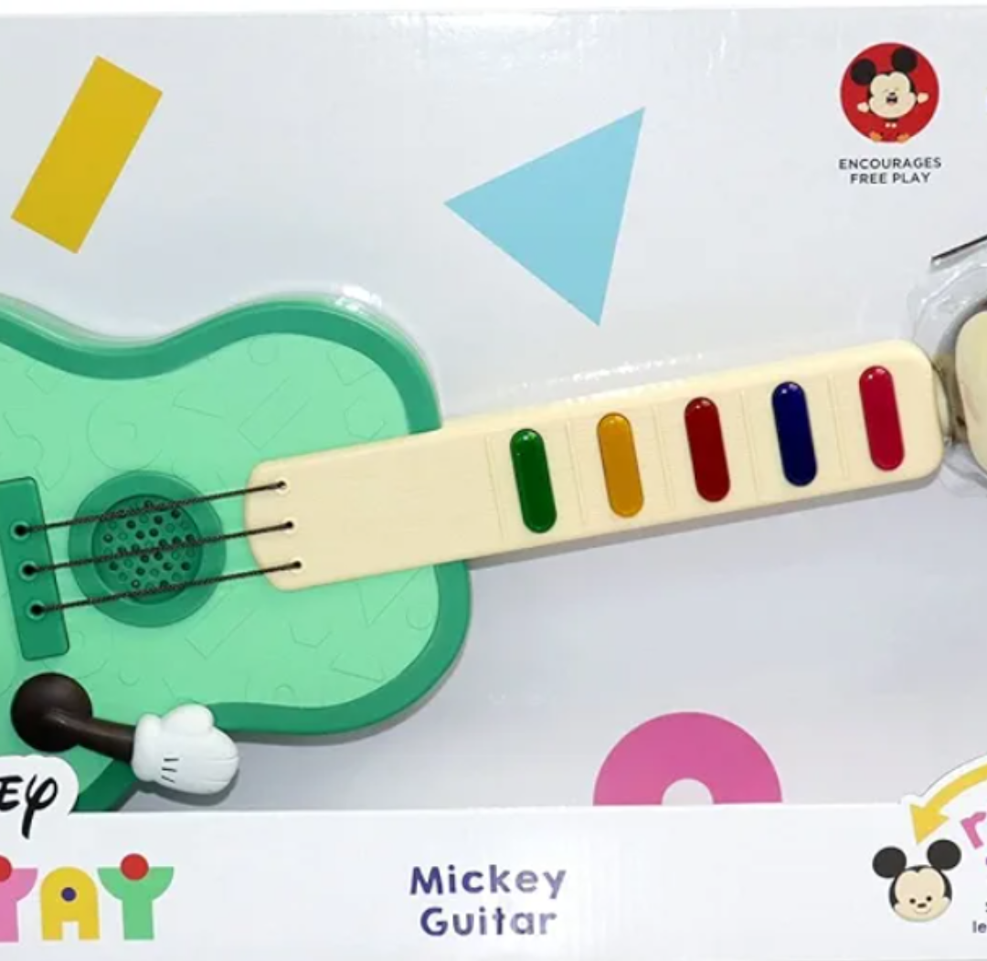 Disney Hooyay Mickey Mouse Musical Guitar Rock n Swap Early Learning Toys for Ages 18 Months and Up, Multicolor (20235)