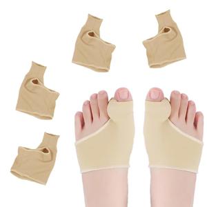 2 Pairs Bunion Corrector Relief Sleeve, Big Toe Straightener with Gel Pads, Orthopedic Hallux Valgus Brace for Toe Alignment, Pain Relief Cushion for Daily Wear (Skin Color, S)