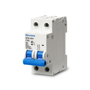 6-63A Miniature Circuit Breaker, AC 2 Pole 40 amp 400V, DIN Rail Mounted, 110V / 120V, Thermal Magnetic Trip, Overload, Short-Circuit Protection