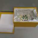 QIFU Hand Painted Sea Crab Style Enameled Jewelry Trinket Box Unique Gift for Family
