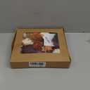 Artificial Flowers Combo Box for DIY Wedding Bouquet Arrangement, Silk Faux Flower for Bridal Table Centerpieces Party Cake Baby ShowerOrange & Burgundy