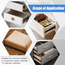 18 inch Drawer Slides 4 Pairs (8pcs) Full Extension Ball Bearing Drawer Rails Side Mount 3 fold Metal Dresser Runners for File Cabinet Trash Can Kitchen Wardrobe Glides 18" Black 100 LB Capacity