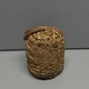 4.4lb Natural Wicker Door Stopper, Floor-Friendly, Rustic Cylinder Door Stop, Cute Door Stopper, Stylish Home Decor Solution for Boho Farmhouse Style Decor, 6.3" D x 4.7" H