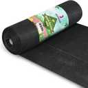 5oz Weed Barrier Landscape Fabric Heavy Duty, 1.3ft x 50ft Dual-Layer Premium Garden Landscaping Fabric, Ground Cover Weed Control Fabric Outdoor Weed Mat Garden Lawn Fabric