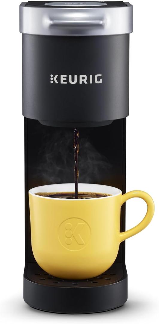 Keurig K-Mini Single Serve K-Cup Pod Coffee Maker, 6 to 12oz Brew size, with Cord Storage, Perfect for Small Spaces, Black (Black)