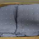 WDCOZY Blue King Size Quilt Bedding Sets with Pillow Shams, Lightweight Soft Bedspread Coverlet, Quilted Blanket Thin Comforter Bed Cover, All Season Summer Spring, 3 Pieces, 104x90 inches