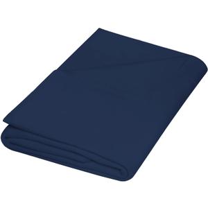 ZPECC Twin Flat Sheet Only 1 Pack, Durable Navy Top Bed Sheets Hypoallergenic Soft Brushed Microfiber Color-Coded Label, 66"x96"