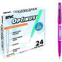 OPTIMUS 24-Color 0.7mm Felt Tip Pens - No Bleed, For Writing, Drawing, Journaling
