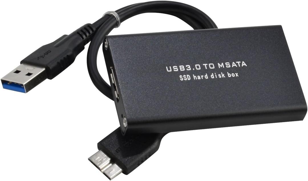 MaxLLTo External mSATA SSD to USB 3.0 SuperSpeed Converter Adapter Enclosure Case
