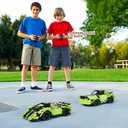 GAMZOO STEM Building Toys for Kids with 2-in-1 Remote Control Racer Snap Together Engineering Kits Early Learning Racecar Building Blocks - Best Gift for 6 7 8 9Year Old Boys and Girls