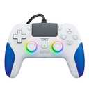 Kamylorus Wired Controller for PS-5/PC, RGB Gaming Controller with Programmable/Remap/Turbo/LED Light Functions, 3.5MM Headphone Jack, Dual Vibration