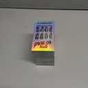 10 x GLAMERMAID Press on Nails Almond,Black Gel False Nails with Design,24 PCS Glue on Nails,Reusable Acrylic Stick on Nails Tips Manicure Set for Women,Primitive Belief