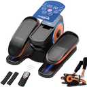 Under Desk Elliptical Machine, Ellipse Leg Exerciser as Seen on Tv for Seniors Adults with 12 Adjustable Speed, Quiet & Portable Seated Pedal Exerciser with Remote Control & Non-Slip Foot Straps