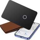 iVANKY Wallet Tracker Card, Smart Rechargeable Thin Wallet Finder, Works with Apple Find My (iOS Only), Item Finder for Luggage Tags, Passports, Phone, Water Resistant (Android Not Supported) (Slim 1-pack)
