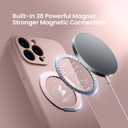 MCFANCE Magnetic Stand Case for iPhone 13 Pro | Compatible with MagSafe, Shockproof, Anti-Scratch Lining | Slim Fit (6.1" 2021) Pink