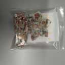 Elegant Little Tail Flower Dog Collar for Small Dogs (Small (Pack of 1), Pumpkin with Turkey)