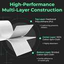 ADV Felttac Pickleball Grip Tape - Soft, Very Durable, Sweat Absorbing Pickleball Overgrip Tape - Dry & Comfortable Pickleball Paddle Grip Tape - Easy to Use & Easy to Install (12-Pack White)