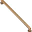 Alzassbg 6 Pack Antique Brass Cabinet Pulls, 10 Inch(256mm) Hole Centers Cabinet Handles Square Kitchen Hardware for Cabinets AL3046AE