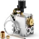 098237-08 Gas Control Valve Replacement for SIT 630 Eurosit 630  Compatible with 0630545 Fits NG & LP Vent-Free Fireplaces Boilers Heaters Log Sets  Single Knob Thermostatic Control