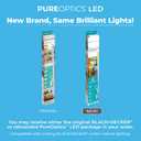 PureOptics LED Under Cabinet Light Kit, Motion Sensor, Dimmable, Linkable, 3 Color Settings, Tool-Free, Utility Light, Closets, Garage, Pantry, (1) 24" Bars
