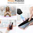 SMARTDEVIL 2 Pack Privacy Screen Protector for iPhone 16 Pro Max, Anti-Spy Tempered Glass, 9H Hardness Military Grade Shatterproof, Easy to Install, Auto Bubble-Free and Dust-Free Box, Case Friendly
