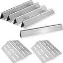 Genesis Grill Parts Flavorizer Bars Heat Deflector for Weber Genesis 300 Series E310 E320 E330 EP310 EP320 EP330 (2007~2016), 17.5 inch Stainless Steel BBQ Heat Plate Replacement for Weber