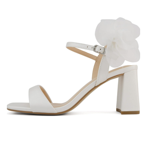 Delicious Bless ~ Women Open Toe High Heel Chiffon Bridal Dress Sandals 6