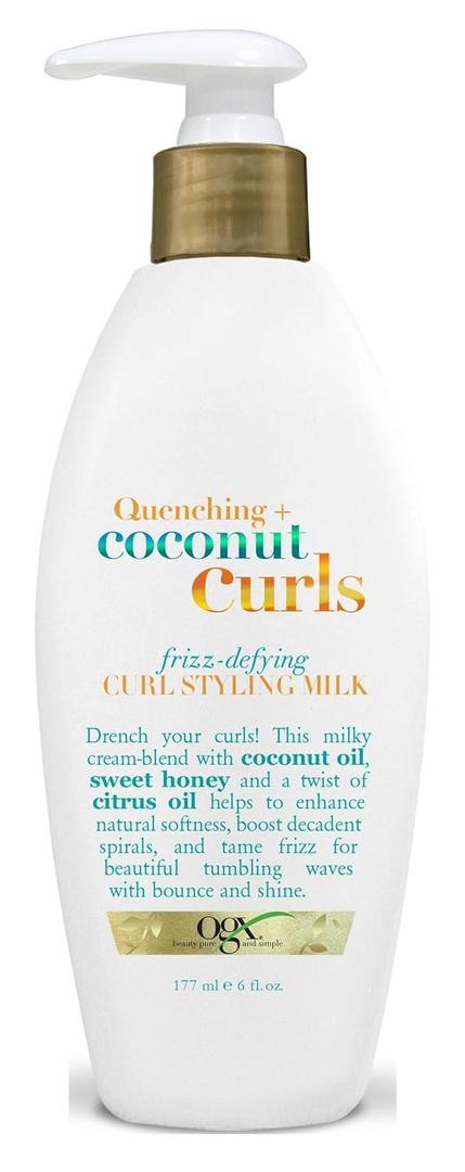 Ogx Coconut Curls Styling Milk 6 Ounce (Frizz-Defying) (177ml) 