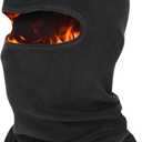 GXCROR Balaclava Ski Mask Fleece Balaclava Face Mask for Men Women Winter for Cycling Motorcycle,Snowboarding and Skiing (Black)