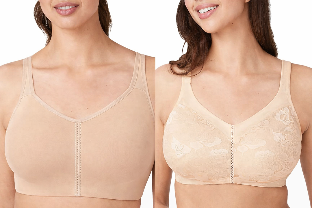 Wacoal Women's Casual Beauty Soft Cup Bra, Toast, 38DDD